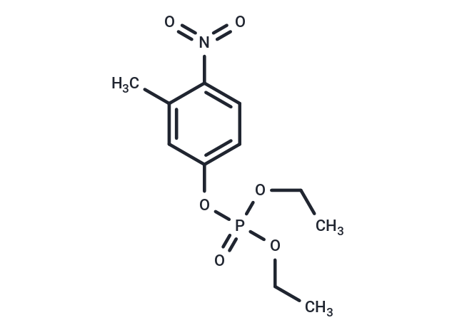 m-Cresol, 4-nitro-, diethyl phosphate Chemical Structure