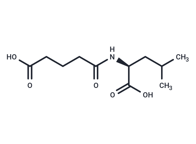 Glutarylleucine Chemical Structure