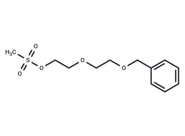 Benzyl-PEG2-MS Chemical Structure