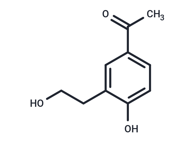 4-Hydroxy-3-(2-hydroxyethyl)acetophenone Chemical Structure