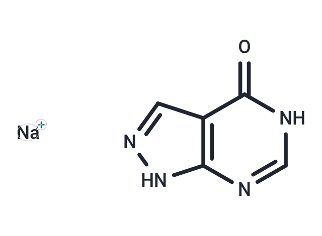 Allopurinol Sodium Chemical Structure