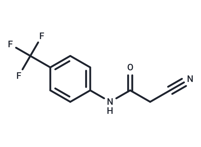 2-Cyano-N-(4-(trifluoromethyl)phenyl)acetamide Chemical Structure