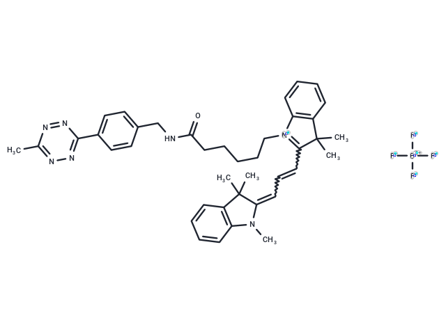 Cy3 methyltetrazine Chemical Structure