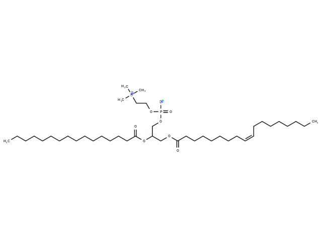 Phosphatidyl choline (from egg yolk) Chemical Structure