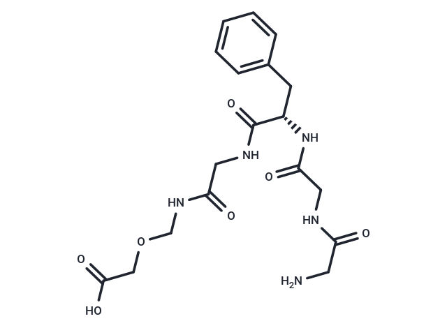 Gly-Gly-Phe-Gly-NH-CH2-O-CH2COOH Chemical Structure