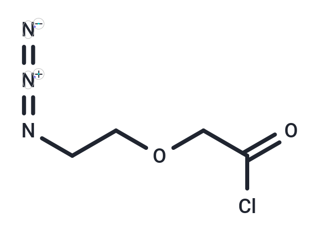 Azido-PEG1-CH2COO-Cl Chemical Structure