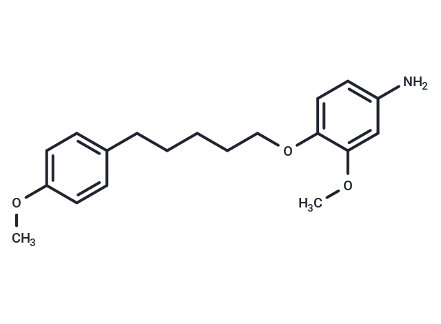 m-Anisidine, 4-((5-(p-methoxyphenyl)pentyl)oxy)- Chemical Structure