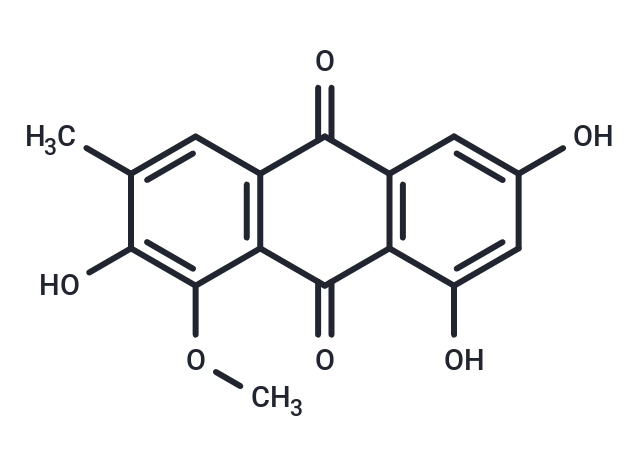 2-Hydroxyl emodin-1-methyl ether Chemical Structure