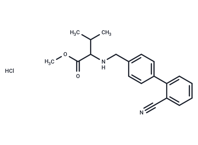 Methyl ((2'-cyano-[1,1'-biphenyl]-4-yl)methyl)-L-valinate hydrochloride Chemical Structure