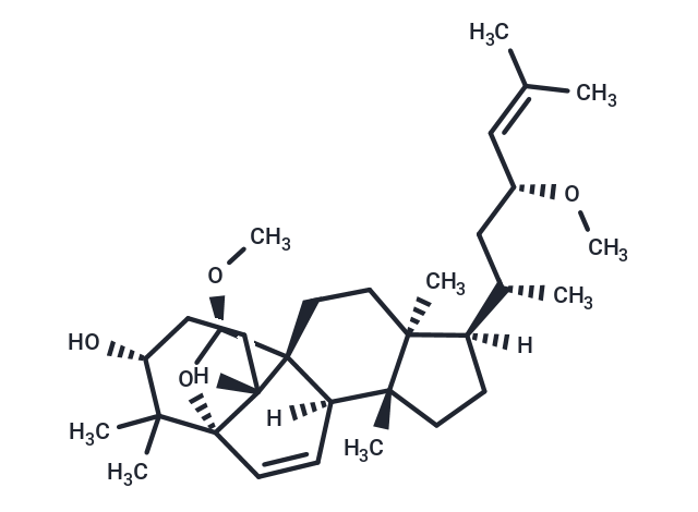(19S,23S)-5β,19-Epoxy-19,23-dimethoxycucurbita-6,24-dien-3β-ol Chemical Structure
