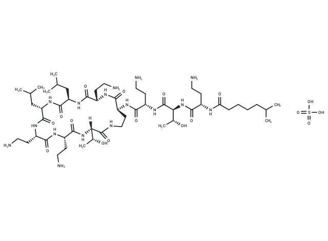 Polymyxin E2 sulfate Chemical Structure