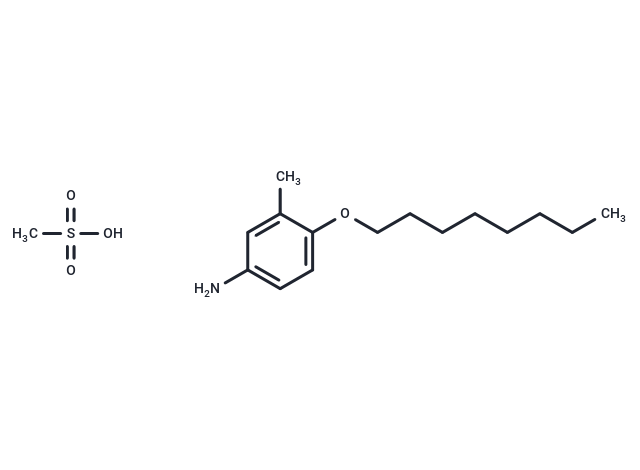 4-(Octyloxy)-m-toluidine methanesulfonate Chemical Structure