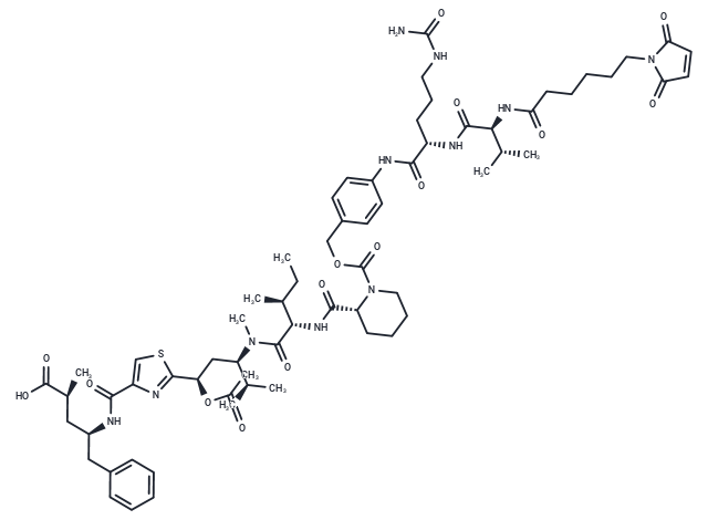 MC-VC-PAB-Tubulysin M Chemical Structure