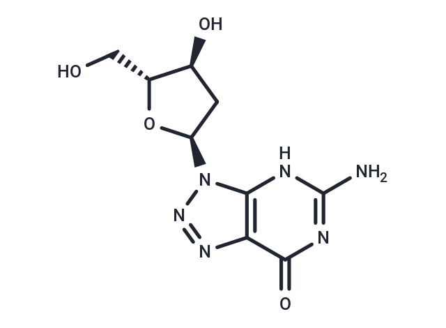 8-Aza-alpha-D-2’-deoxyguanosine Chemical Structure