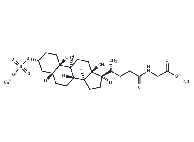 Glycolithocholic acid 3-sulfate disodium Chemical Structure