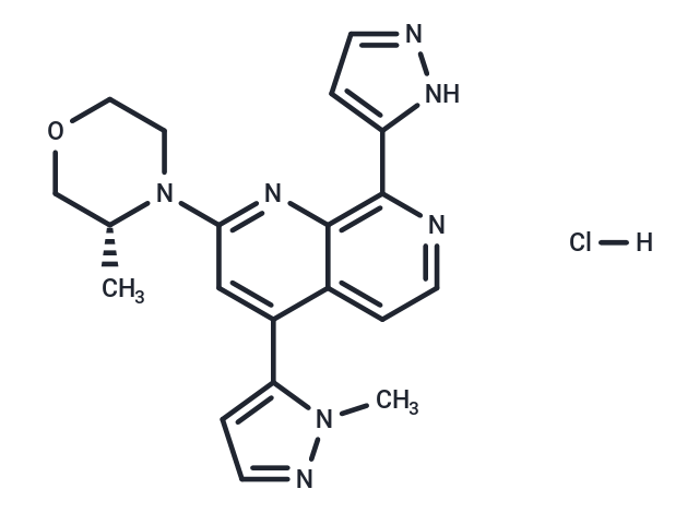TargetMol Chemical Structure Elimusertib hydrochloride(1876467-74-1 free base)