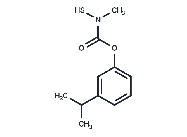 Carbamic acid, N-mercapto-N-methyl-, m-isopropylphenyl ester Chemical Structure