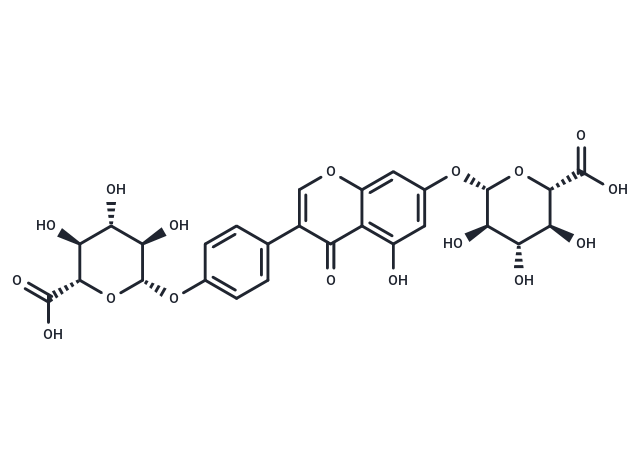 Genistein Diglucuronide Chemical Structure
