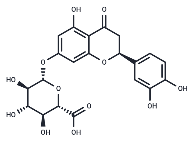 Eriodictyol 7-O-glucuronide Chemical Structure