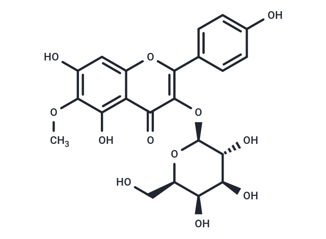 6-Methoxykaempferol 3-O-galactoside Chemical Structure