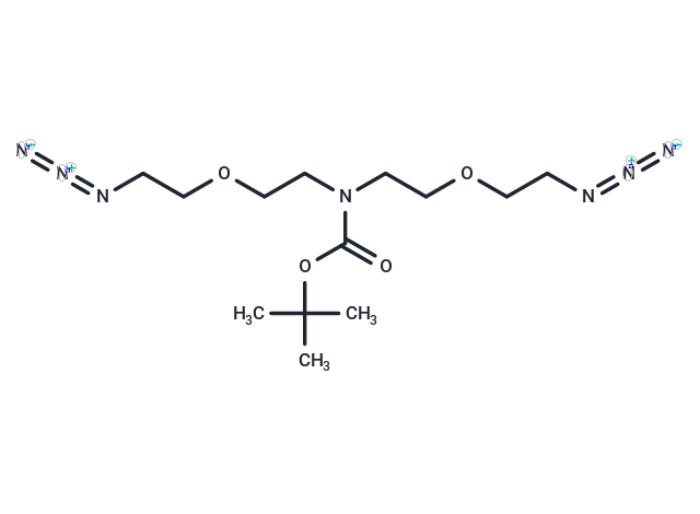 TargetMol Chemical Structure N-Boc-N-bis(C2-PEG1-azide)