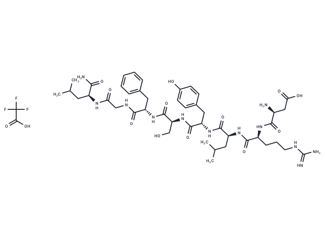 Allatostatin IV TFA(123338-13-6 free base) Chemical Structure