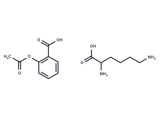 Aspirin DL-lysine Chemical Structure