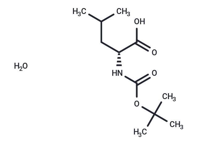 (R)-2-((tert-Butoxycarbonyl)amino)-4-methylpentanoic acid hydrate Chemical Structure