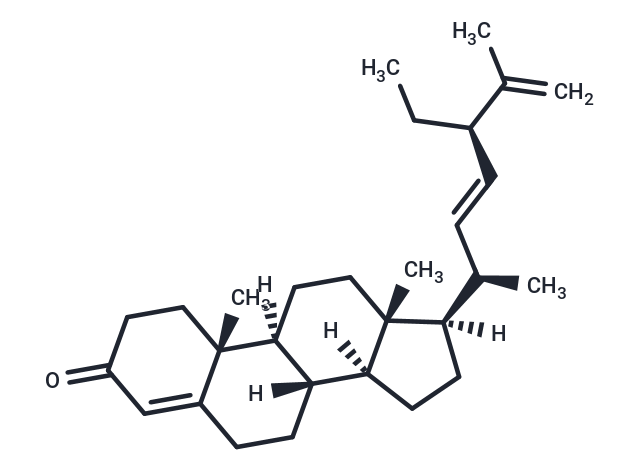 Stigmasta-4,22,25-trien-3-one Chemical Structure
