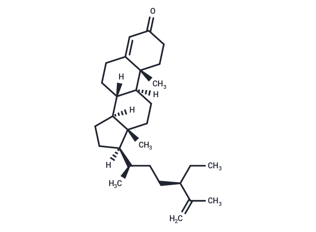 Stigmasta-4,25-dien-3-one Chemical Structure