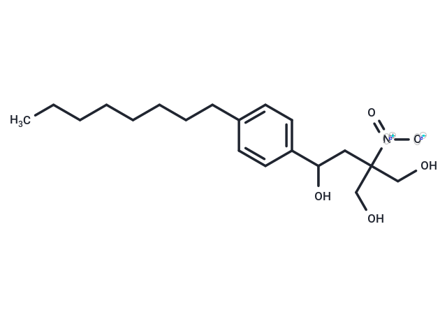 3-(Hydroxymethyl)-3-nitro-1-(4-octylphenyl)-1,4-butanediol Chemical Structure