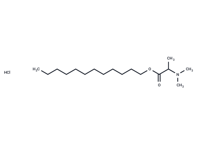 Dodecyl 2-(N,N-dimethylamino)propionate Hydrochloride Chemical Structure