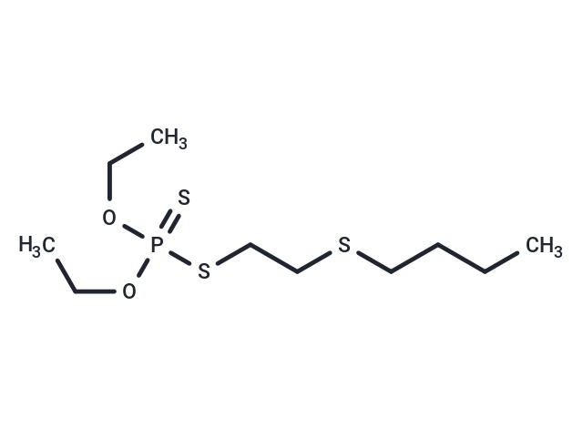 Phosphorodithioic acid, S-(2-butylthioethyl) O,O-diethyl ester Chemical Structure