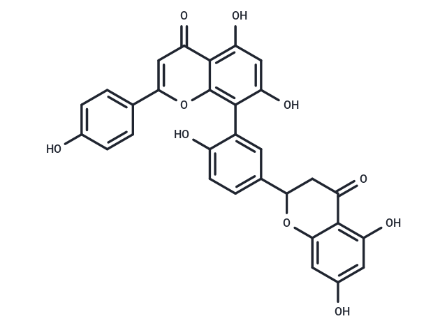 2,3-Dihydroamentoflavone Chemical Structure