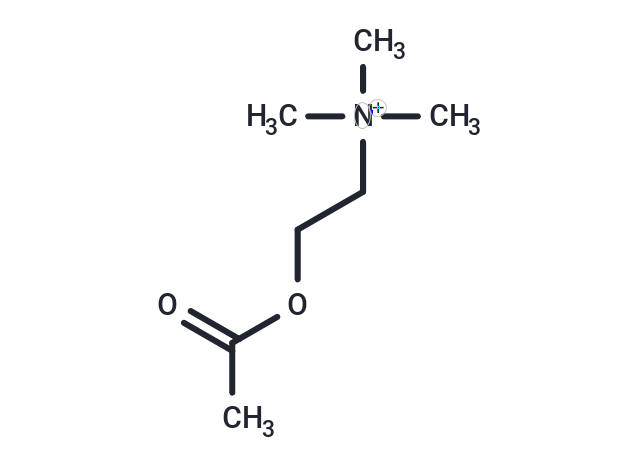 (2-Acetoxyethyl)trimethylammonium Chemical Structure