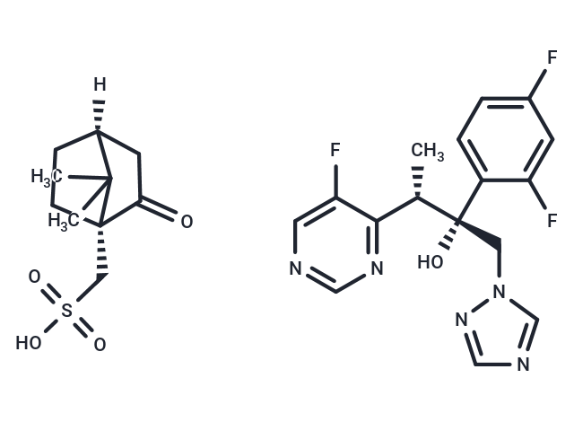 Voriconazole camphorsulfonate Chemical Structure