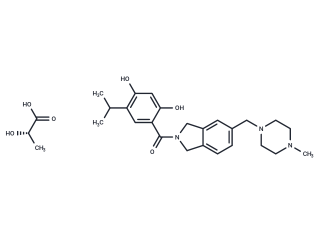 Onalespib lactate Chemical Structure