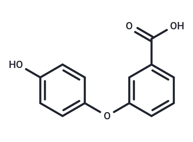 (4′-Hydroxy)phenoxybenzoic Acid Chemical Structure