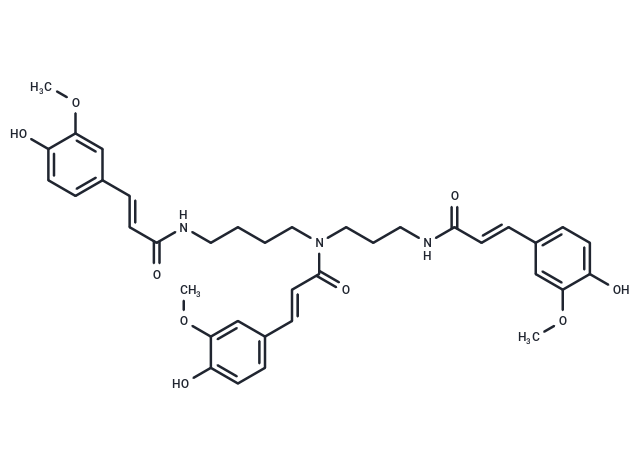 N1,N5,N10-(E)-tri-p-coumaroylspermidine Chemical Structure
