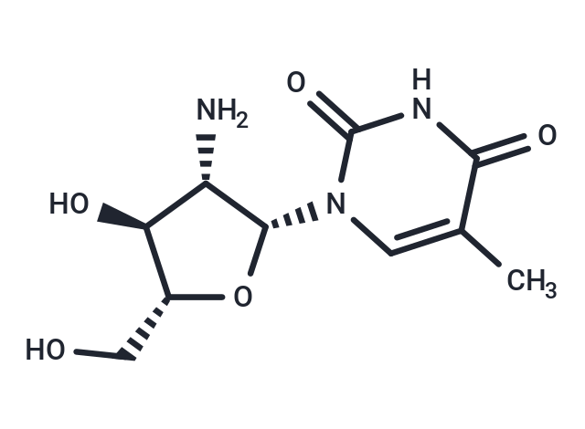 2’-Amino-2’-deoxy-b-D-arabino-5-methyl uridine Chemical Structure