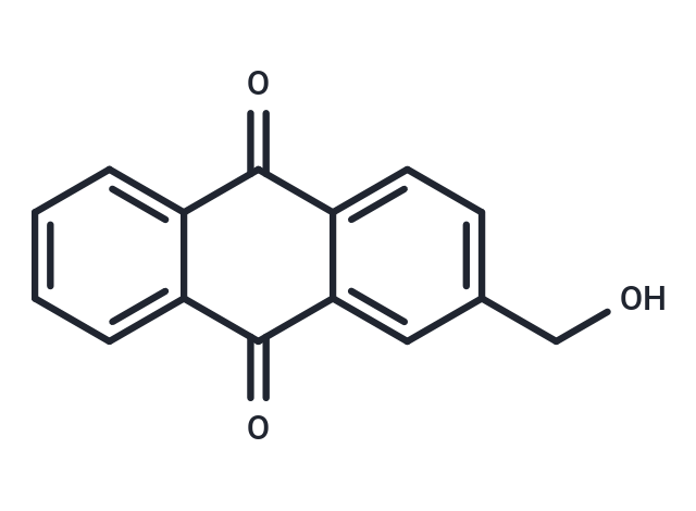 2-(Hydroxymethyl)anthraquinone Chemical Structure