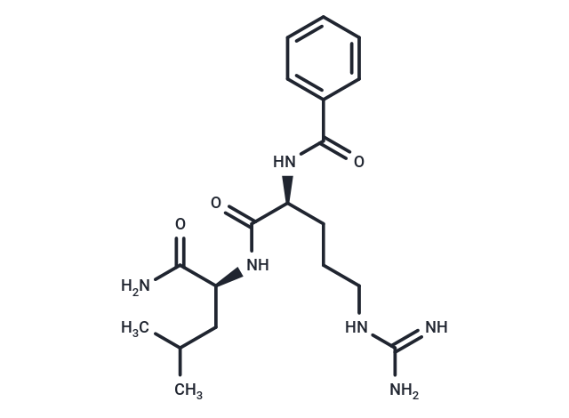 Benzoylarginine leucinamide Chemical Structure