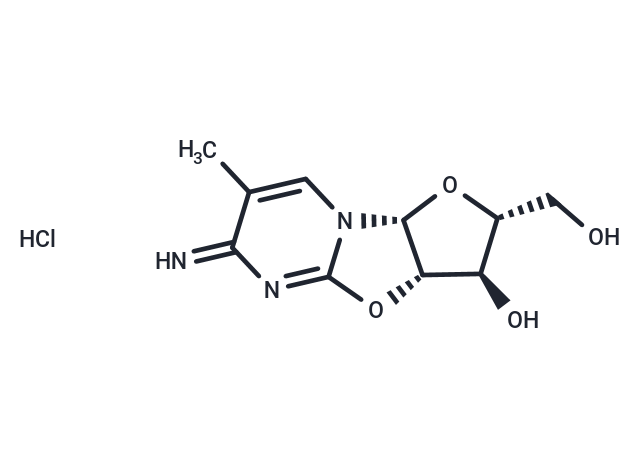 O-2,3’-Anhydro-5-methylcytidine   hydrochloride Chemical Structure