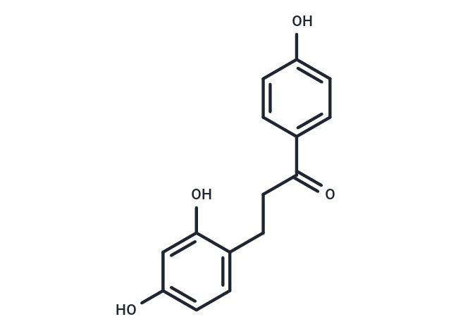 2,4,4'-Trihydroxydihydrochalcone Chemical Structure