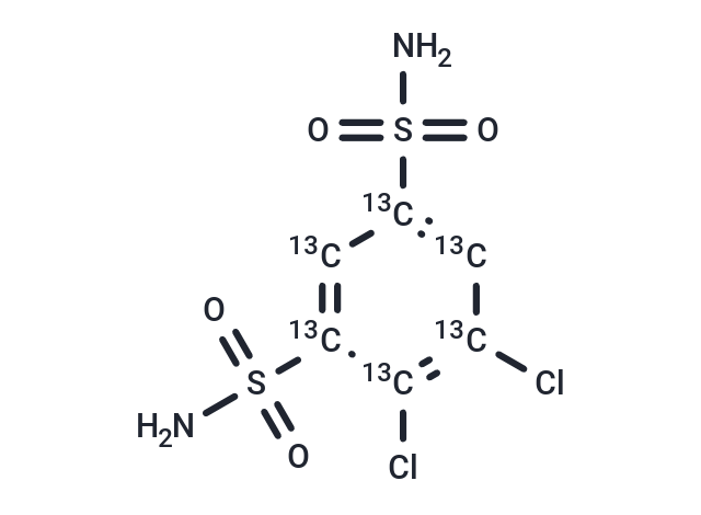 Dichlorphenamide-13C6 Chemical Structure