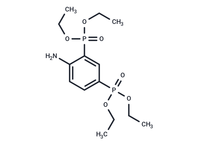 Aniline-2,4-diphosphonic acid tetraethyl ester; Chemical Structure