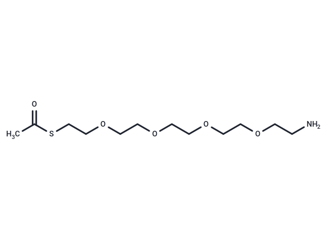 S-acetyl-PEG4-amine Chemical Structure