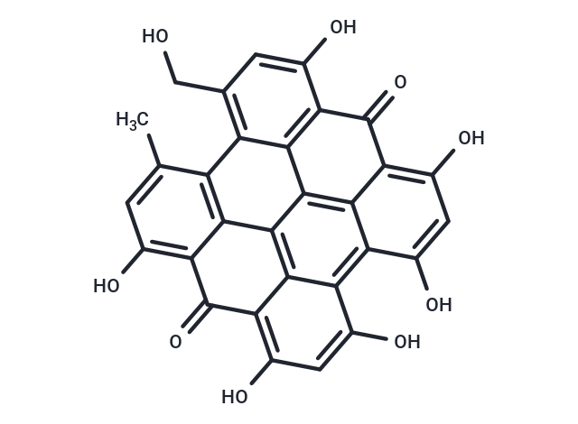 Pseudohypericin Chemical Structure