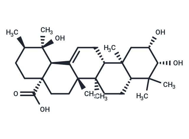2-Epitormentic acid Chemical Structure