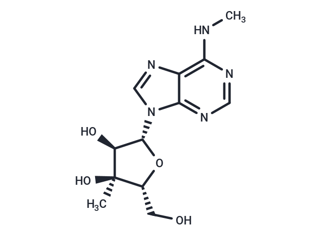 3’-beta-C-Methyl-N6-methyladenosine Chemical Structure